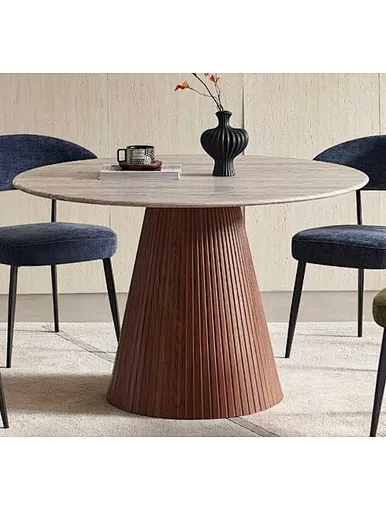 Round Laminate Top Dining Table